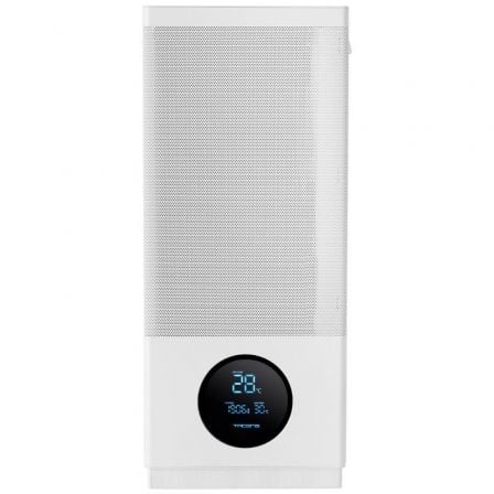 Tacens SAGITTA20 Caja Semitorre ATX Blanca con Ventana Cristal Templado y Pantalla LED Temperatura